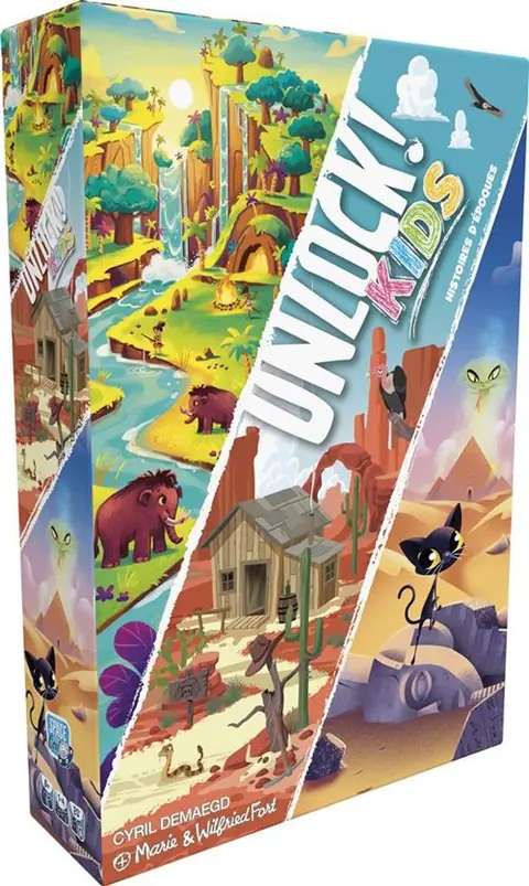 Jeu d'escape game Asmodee Unlock Kids Histoires d’époques