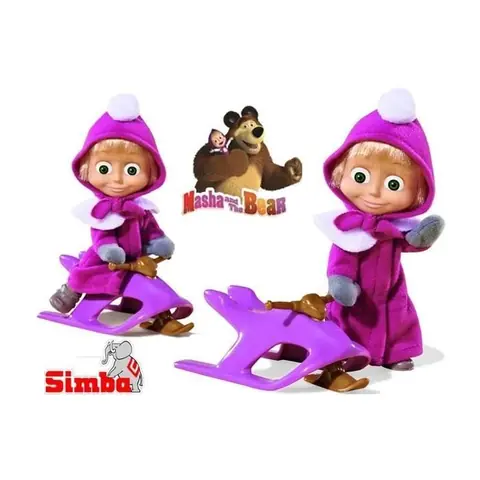 Poupée Masha - SIMBA - MASHA LUGE - Fille - 3 ans - 11 x 5.5 x 12 cm