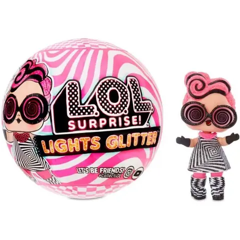 LOL Surprise Poupées de mode à collectionner - Avec 8 surprises Modes Accessoires - révélation de lumière noire comprise- Poupée
