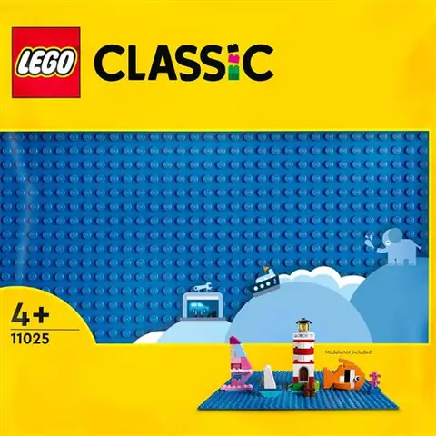LEGO® 11025 Classic La Plaque De Construction Bleue 32x32, Socle de Base pour Construction, Assemblage et Exposition