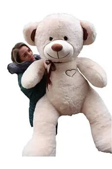 Nounours en peluche énorme Teddy Bear 75+85 crème-marron