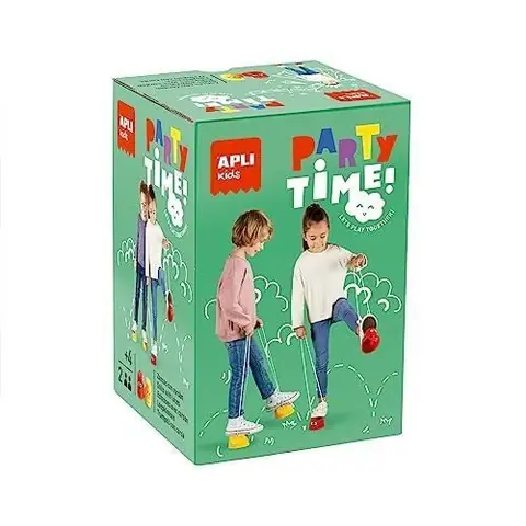 Jeu dextérieur - APLI KIDS - Échasses en plastique - Rouge et Jaune - À partir de 4 ans - Mixte