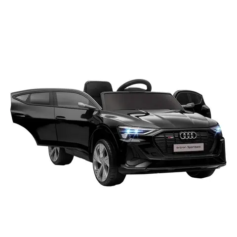 Voiture électrique - HOMCOM - enfant licence audi e-tron sportback 12V télécommande phares LED MP3 USB - PP - noir