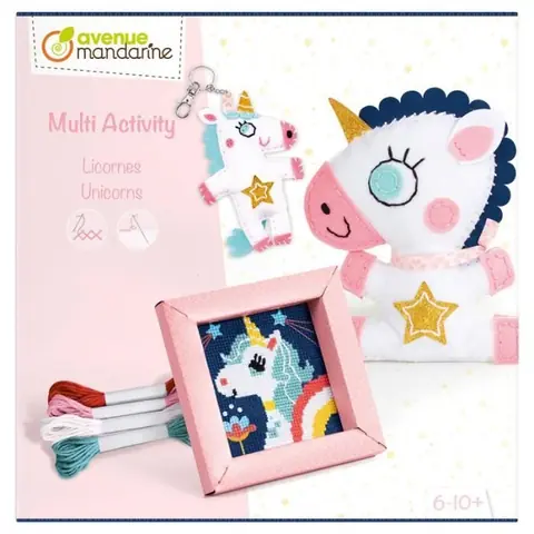Coffret créatif multi-activités - Licorne - Découverte de la mercerie - À partir de 6 ans - Mixte