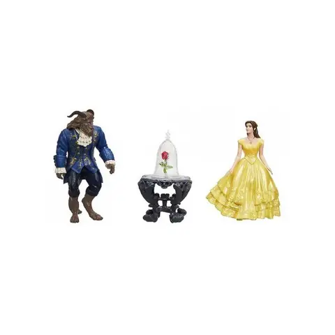 Coffret La Belle et la Bete : Scène de la rose enchantee -  Mini-poupees Figurines Disney