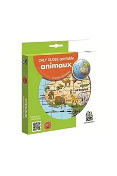 Jeu d'éveil Globe Terrestre Gonflable Animaux 30 cm