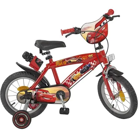 Tricycle - Toims - Cars - 14 pouces - 3-5 ans - Rouge