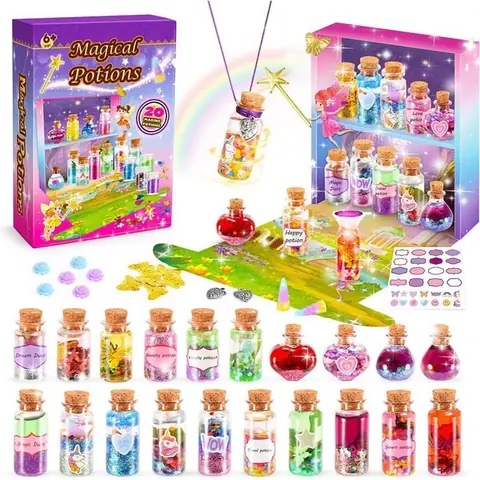 Cadeau Fille 5 6 7 8 9 10 Ans Potion Magique Enfant Sable Fee Clochette Jouet Loisirs Créatifs Activite Manuelle Fille 6-12 Ans