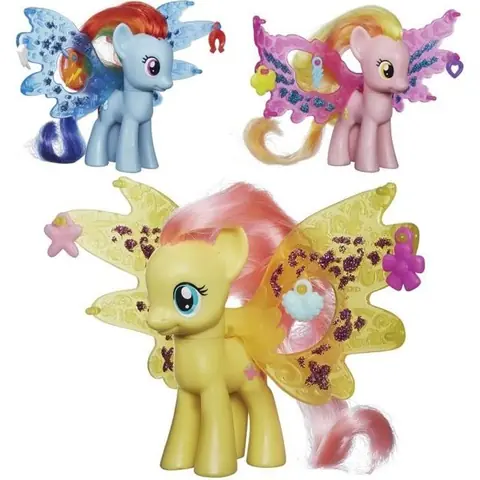 Jouet - HASBRO - My Little Pony Ailes Féeriques - Fille - 3 ans - Vendu avec 3 charms