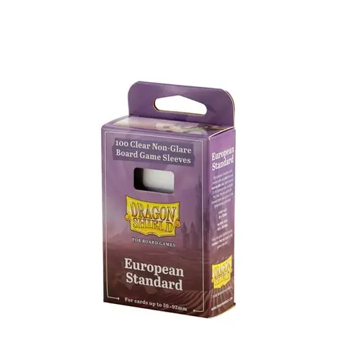 Pack 100 protège-cartes Board Game Sleeves Dragon Shield European Standard 59 x 92 mm