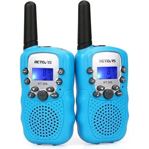 Retevis RT388 Longue Portée Talkie Walkie Enfant 8CH Lampe de Poche VOX 3-12 Ans Enfants Jouets Activités Cadeaux danniversaire