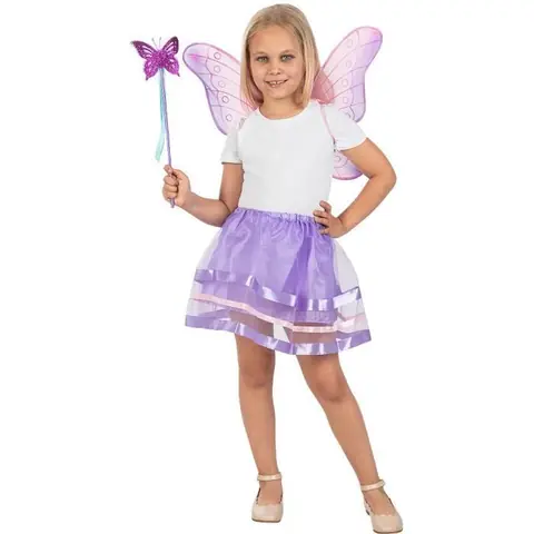Kit accessoires de fée fille - FUNIDELIA - Rose - Déguisement Halloween carnaval Noel