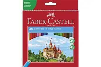 Crayons de couleur CASTLE, étui de 48
