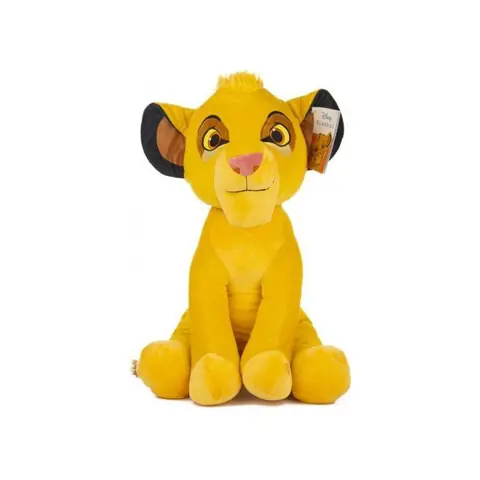 Grande Peluche Simba Roi Lion 62 cm - Animaux Savane - Set Doudou XL Enfant - avec carte Tigre