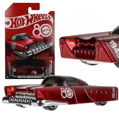 Hot Wheels Mattel 80e anniversaire de Dream Mobile Voiture miniature anniversaire à léchelle 1:64 voiture rétro JGF64