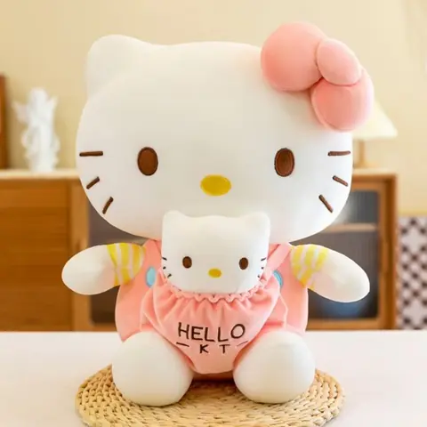 Poupée en peluche Hello Kitty 35 cm jolies poupées en peluche jouets de personnages de dessins animés poupée thème de chat
