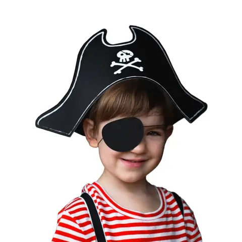 Chapeau de pirate et cache œil enfant