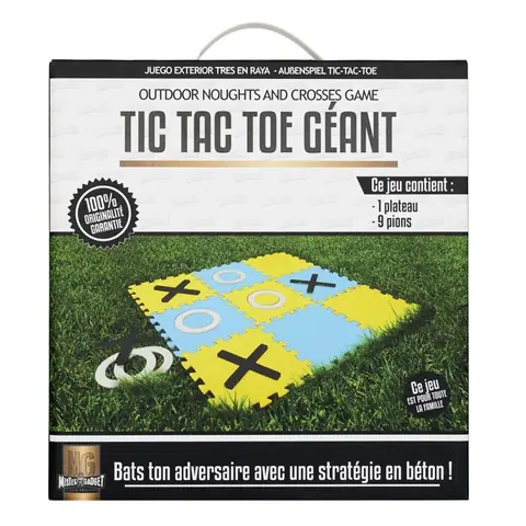 Jeu Dextérieur - Mister Gadget - Tic Tac Toe - Géant - Multicolore
