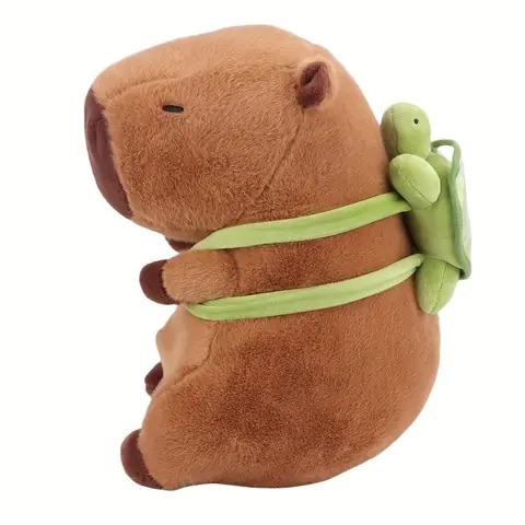 Capybara – Peluche Capybara Sans Chaîne Modèle Tortue À Dos Chaîne Ordinaire Jouets En Peluche Poupée En Peluche 1575 Pouces