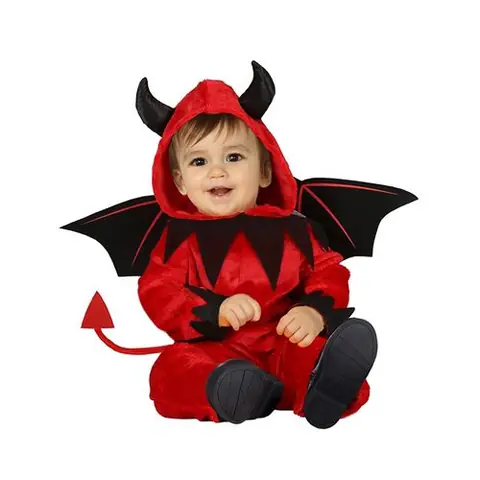 déguisement bébé démon - 12/18 mois - rouge - guirca 76068