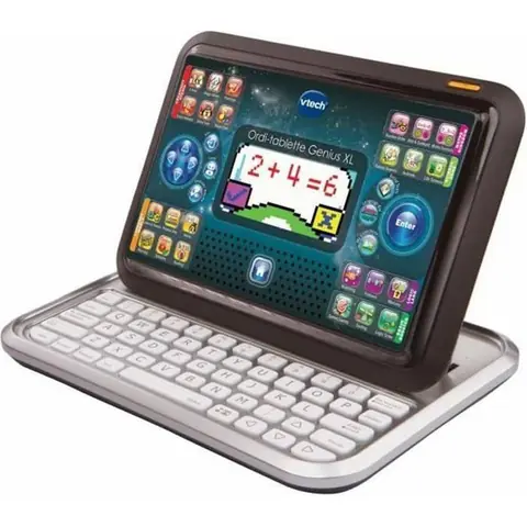Ordi-Tablette XL Color Noir Ordinateur Enfant Tablette Éducative - 5/8 Ans - Version FR