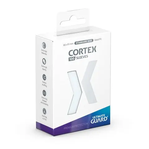 Pack de 100 pochettes Cortex pour cartes à collectionner Ultimate Guard Taille Standard Transparent