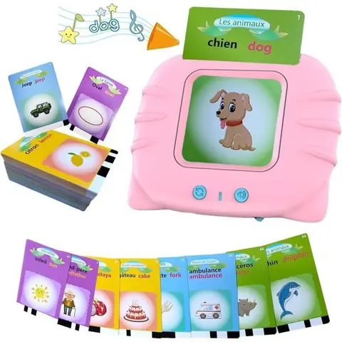 Jeux éducatifs - Cartes Flash Parlantes - 112 Feuilles - Multicolore - Pour enfants de 1 à 6 ans