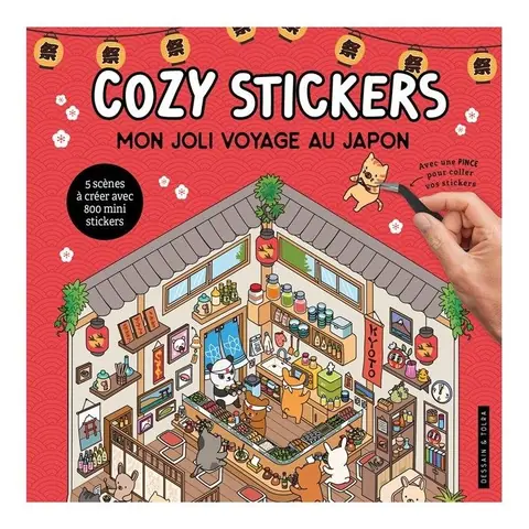 Kits et matériel créatifs - Dessain Et Tolra : Cozy stickers Mon joli voyage au Japon