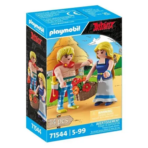 PLAYMOBIL 71544 Tragicomix et Falbala Personnages dAstérix 14 pièces Dès 5 ans