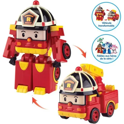 Robot transformable 2-en-1 - ROBOCAR POLI - Roy - 10 cm - Dès 3 ans