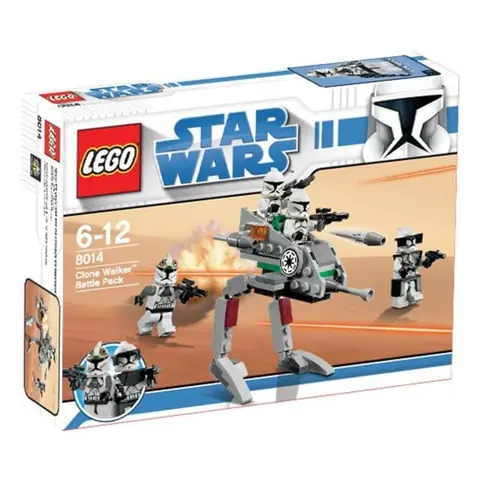 Jeu de construction Lego Star Wars - Clone walker battle pack - 8014 - Lance-missiles - 4 figurines