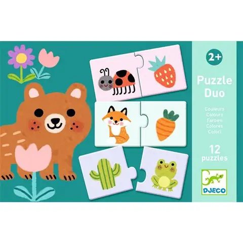 Puzzles Duo Djeco Couleurs 24 pièces