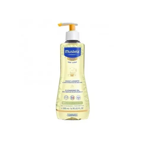 Huile lavante nourrissante - MUSTELA - BÉBÉ - Peau sèche - Avocat bio - 500ml