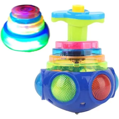 2Pcs Toupies Lumineuses pour Tout-Petits/Enfants Jouet sensoriel pour bébé avec Musiquelumières pour Jeu sensorielJouet éducatif