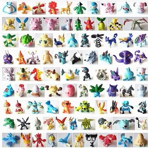 Jouet - Pokémon Figurine - Lot de 144 pièces - 2-3 cm - Figurines aléatoires