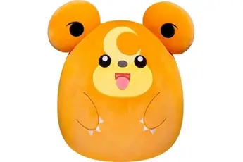 Peluche - - Pokémon - Squishmallows 50 Cm - Teddiursa - Grande Peluche Ultra-Douce - Licence Officielle Pokémon