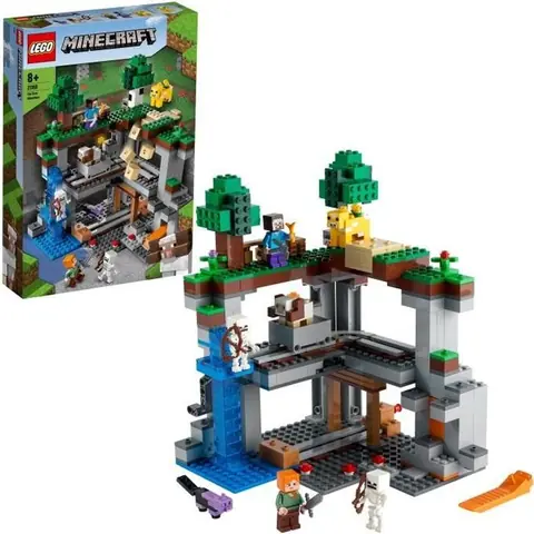 LEGO® Minecraft 21169 La Première Aventure Jouet de Construction avec Figurines de Monstres