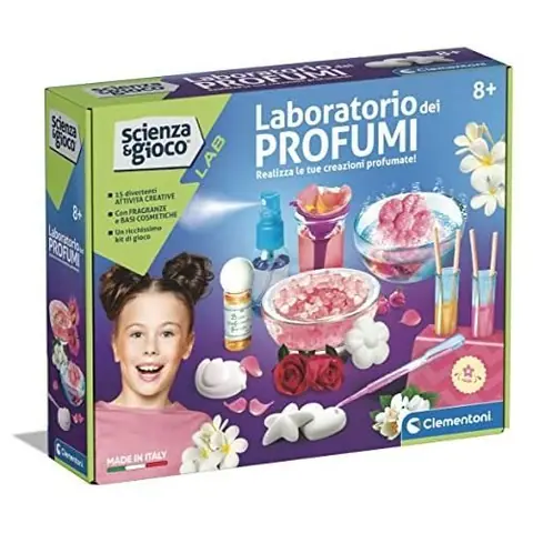 Kit dexpériences - CLEMENTONI - Laboratoire des Parfums 19346 - Pour enfants à partir de 8 ans - Mixte - Chimie