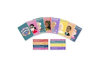 Jeu des 7 familles thème "Personnages de célébrités" multicolore + cartes questions incluses -  -