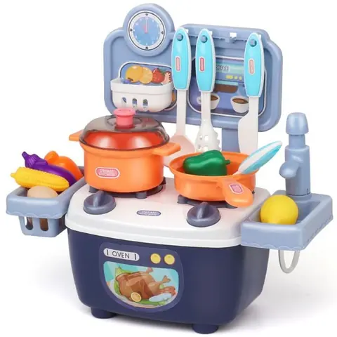Jouets de cuisine pour enfants en plastique ustensiles de cuisine éducatifs pour enfants ensemble de jeu de cuisine cade -SALALIS