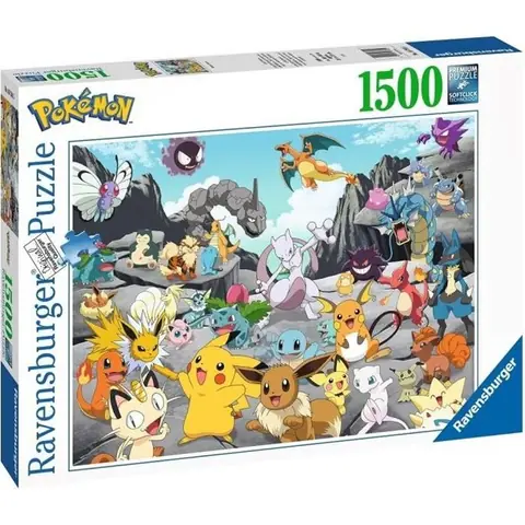 Puzzle Pokémon Classics 1500 pièces - Ravensburger - Puzzle adultes dès 14 ans
