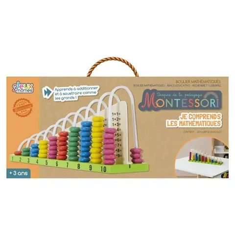 Boulier Je Comprends les Maths 30cm Multicolore
