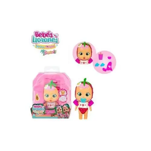 Poupée IMC TOYS Cry Babies Magic Tears Beach Babies - Rose - Inclus accessoires de plage