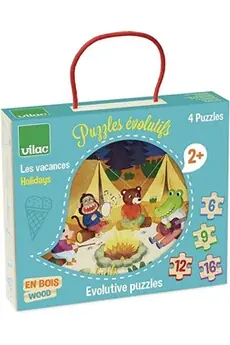 4 puzzles evolutifs les vacances