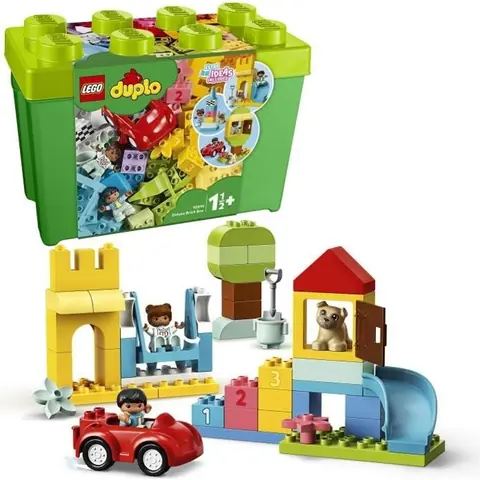 LEGO® 10914 DUPLO La boîte de briques deluxe Jeu de Construction avec Rangement Jouet éducatif pour bébés de 1 an et demi