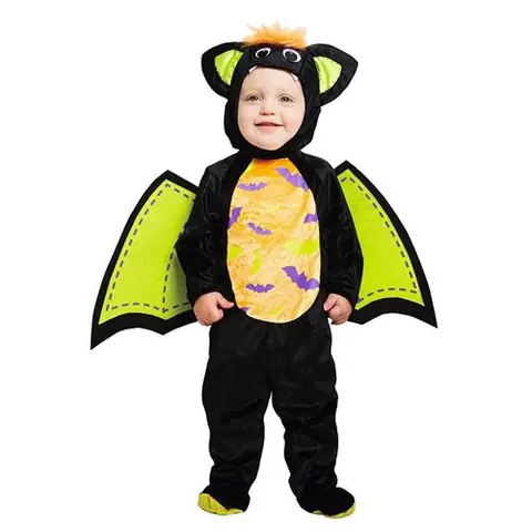 déguisement petite chauve-souris bébé - 6/12 mois - noir - amscan pdbbat06