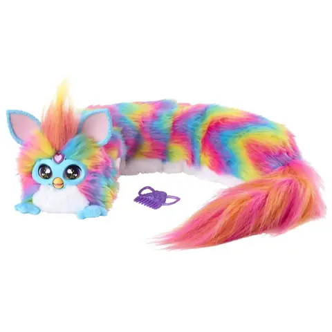 Peluche interactive musicale - Furby - DJ Furby - 5 modes de jeu - 1000 combinaisons - Parle espagnol et Furbish