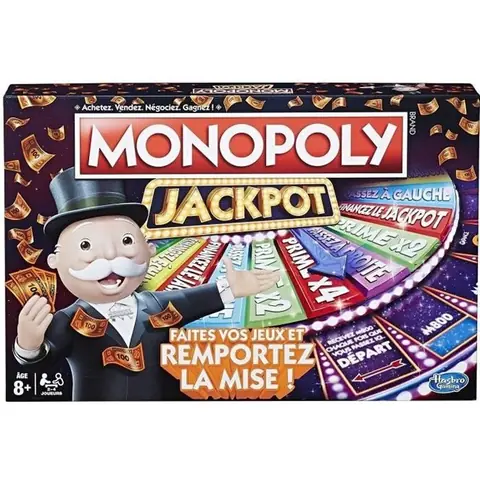 Monopoly Jackpot - HASBRO - Jeux de plateau - Violet - Mixte - 8 ans et plus