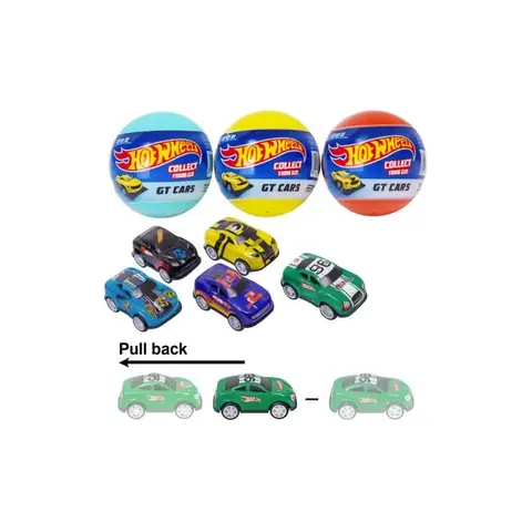 Hot Wheels – Œuf Surprise GT Cars avec Mini Voiture à Collectionner pour Enfants