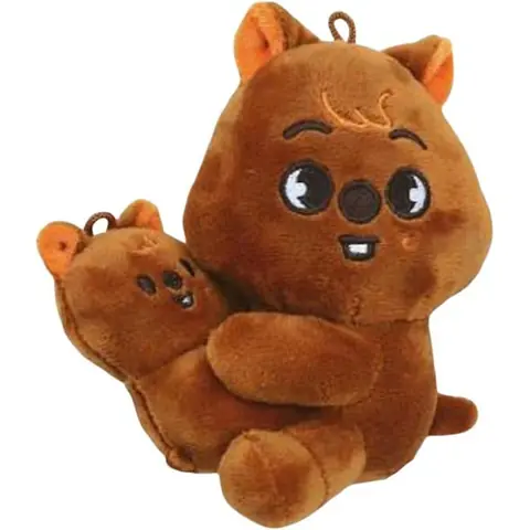 Stray Kids Peluche  Stray Kids Plushies Stray Ki-DS Plush Toy Cadeaux en Peluche Skz00(Un Grand et Un Petit) (Marron)
